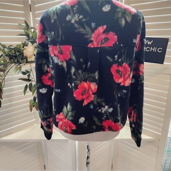 ABOUND FLORAL SOFT SNAP DOWN JACKET SIZE SMALL - Picture 5 of 8